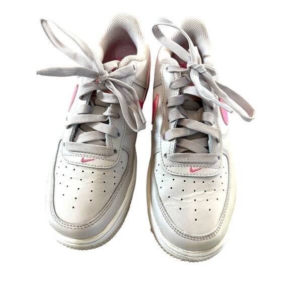 Nike Air Girls Sneakers FV5948-002 Gray/Pink Size 3 - Picture 1 of 9